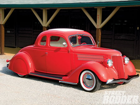 Thirty Six  Ford - red, ford, rod, custom