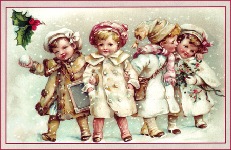 19th Cent-Aldas Forever - chirtmas, other, snow, little girls