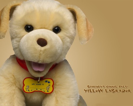 yellow labrador - puppy, animals, cuddly toy, dog