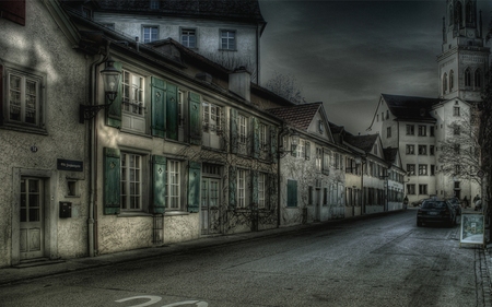 Dark Alley  - street, dark alley, alley, town, dark street, hdr, city