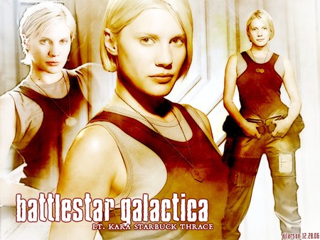 Battlestar Galactica, Starbuck - katee sackhoff, collage, starbuck