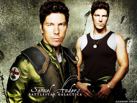 Battlestar Galactica - samuel anders, battlestar galactica, collage, anders, bsg