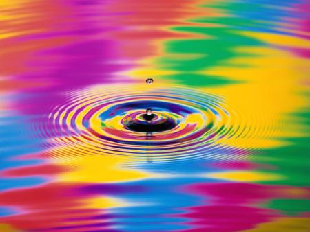 A Splash Of Colour !!! - abstract, drop, color, 3d-art