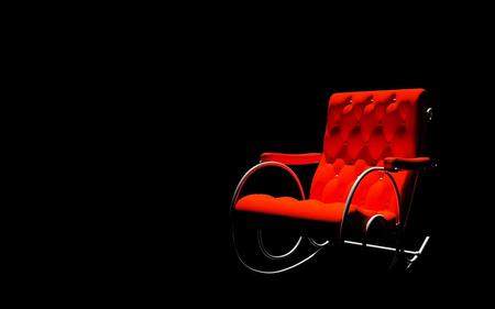 Just A Chair !!! - background, 3d-art, black, photography, abstract, chair