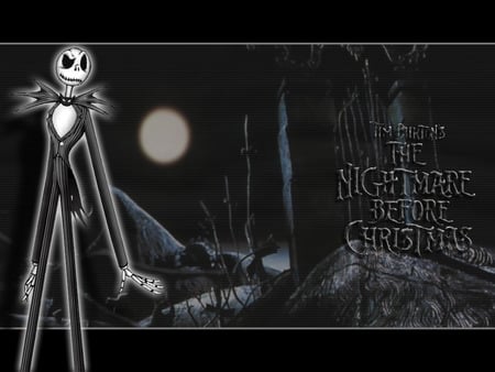 Jack Skellington - smile, fantasy, jack, nightmare before christmas, movie, jack skellington