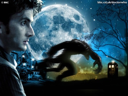 Doctor Who, Claw - tartis, dr who, night, full-moon, time, space, werewolf, doctor who