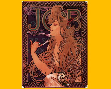 poster - job, poster, woman, classic, hair