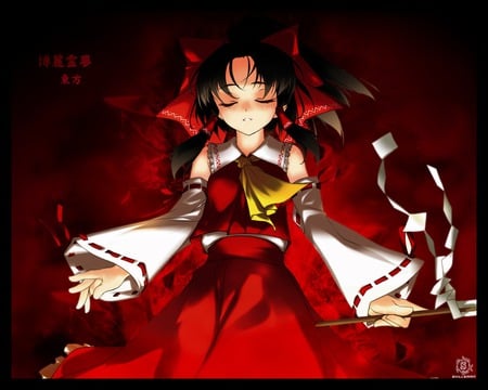 Mainstream Inc. - touhou, whatevertagyouwanttosee, shrine maiden, miko, hakurei reimu, ribbons