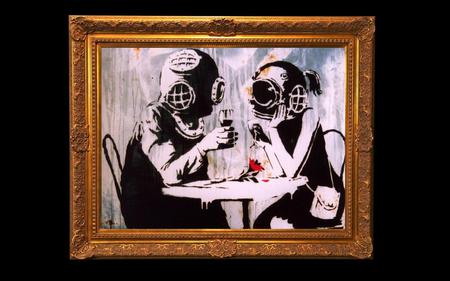 Banksy Think Tank 2 - art, banksy, blur, graffiti, think tank