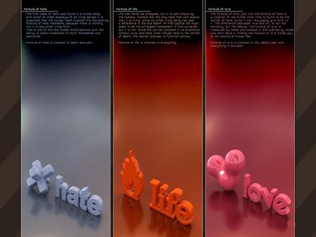 Heart - hate, colors, 3d, love, life