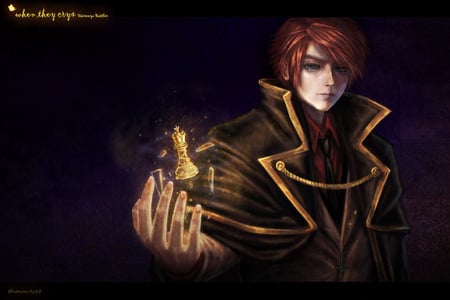 Ushiromiya Battler - male, anime, realistic, ushiromiya battler, umineko no naku koro ni, dark