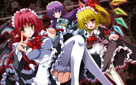 Touhou maids - pretty, cute, maids, touhou