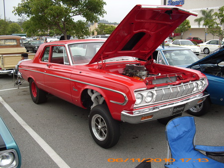 OLD PLYMOUTH HOTROD - red, yes, auto, hot, rod, plymoyth, show, racer, hotrod, outside, orange, cars