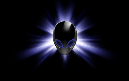 Alienware - alienware, black, purple, alien