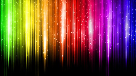 Digital Rainbow Flames - flames, rainbow, cool, digital