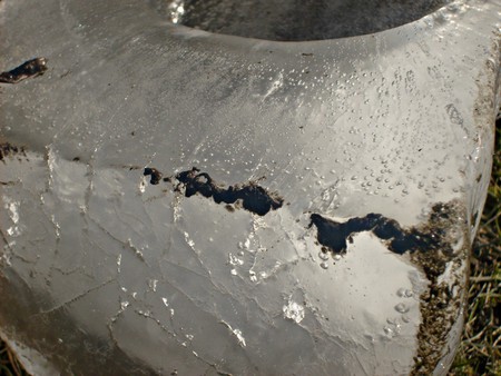 Dirty ice - photography, dirty, ice, dirty ice, melting, snow