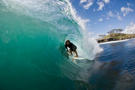 TUBE DUDE - board, cool, tube, surfer, wave