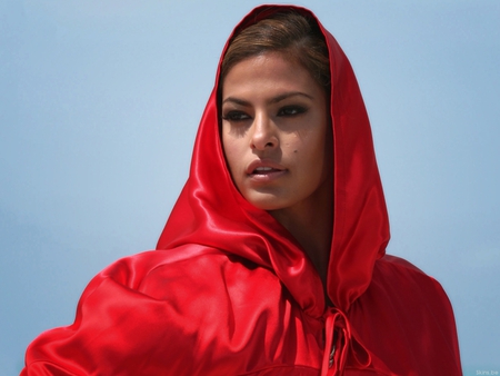 Eva Mendes in Red - woman, sexy, red, eva, mendes, model