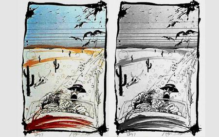 Steaman Fear and Loathing - ralph steadman, gonzo, hunter s thompson, fear and loathing, art