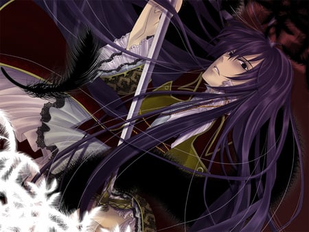 Kamui Gakupo - male, music, vocaloid, anime, kamui gakupo, long hair, purple hair