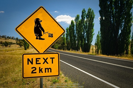 tux crossing - crossing, ubuntu, tux, australia