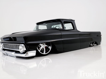 63 C-10 - chevy, black, gm, truck