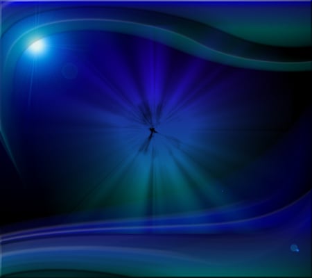 Blue Abstract - abstract, blue, light, pattern, lens flare