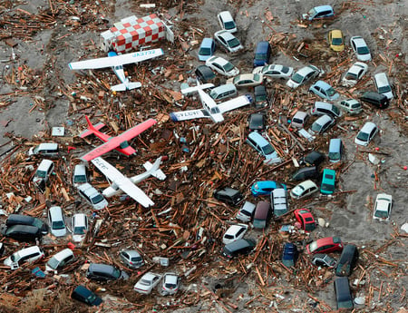 Sendai Airport-japan tsunami - nature, japan, tsunami, human, pray