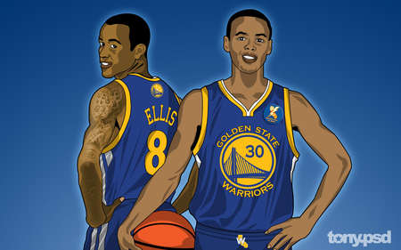 Ellis & Curry - warriors, stephen curry, golden state, monta ellis