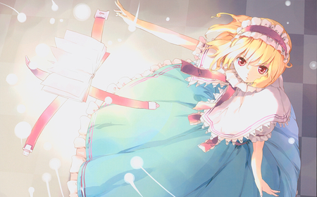 Alice - alice, touhou, margatroid, blue, book, blonde