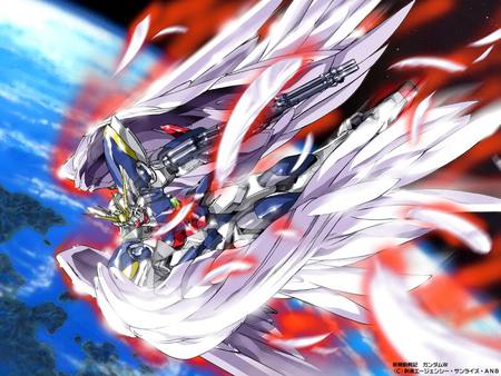 Fallen Angel - gundam wing, angel, mecha, twin buster rifle