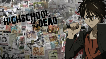 High School Of The Dead - hotd, boy, anime, naruto, bleach, zombies, takashi