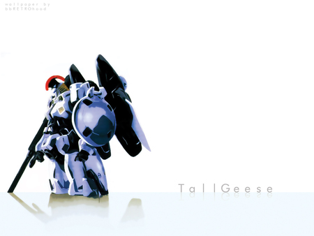 White Reflection - cannon, white, mecha, sea, tallgeese