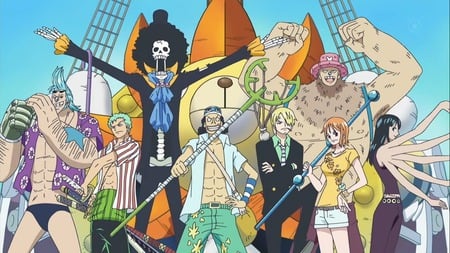 one piece - anime, mugiwara crew, one piece, pirates