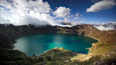 Lake - mountains, nature, lakes, sky