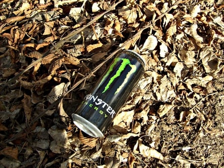 Abandoned Monster! - monster energy, drink, help, abandoned