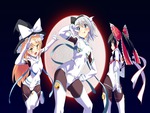 (l to r) Marisa,Youmu, and Reimu