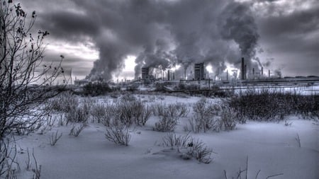 Nuclear Winter - cold, dark, nuclear, snow, photography, nuclear winter, winter, black and white