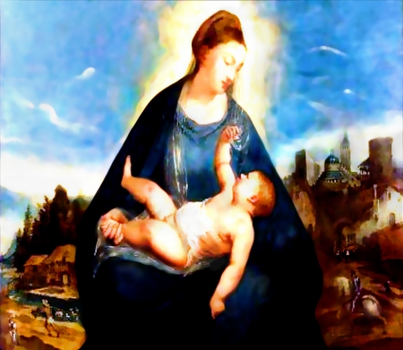 The Masterpiece - weeping, christ, religion, madonna, catholic, glory