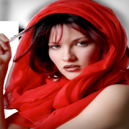 Red Veil Beauty - veil, red, model, modelling, beauty, pretty face