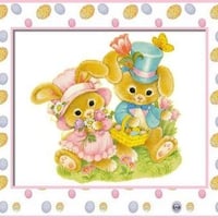 CUTE EASTER BUNNY CARD