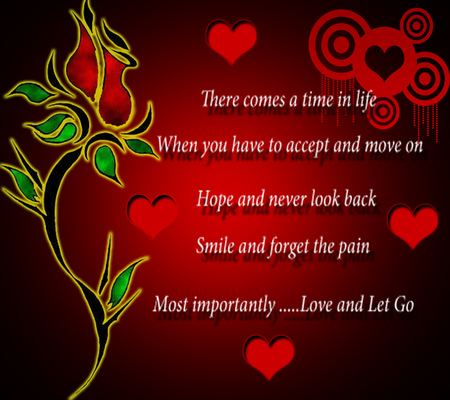 Love And Let Go ~~~~ - memories, moments, wisdom, rose, love, future, hearts, life