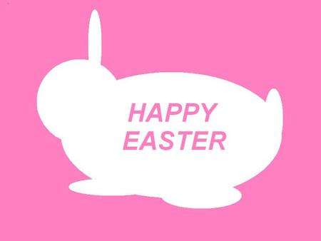 Easter Bunny - easter, rabbit, white, greeting, pink