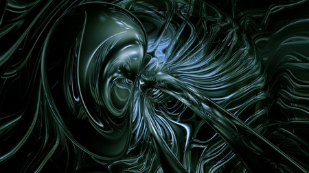 Abstract Dark Giger 3D