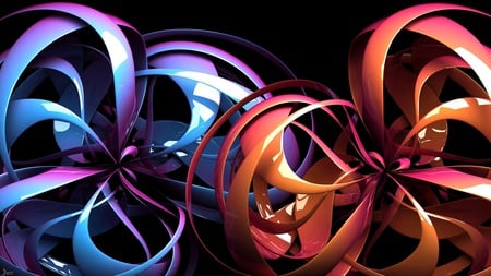 Angiospermae - abstract, spiral, angiospermae, 3d