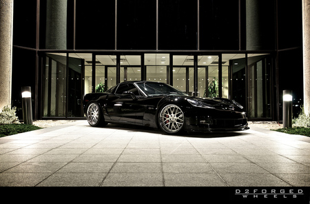 At Night - 360, vette, black, gm