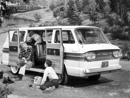 Chevrolet Corvair Greenbriar Van - 1960s, greenbriar, automobile, van, chevrolet, car, classic, corvair, chevy, antique, 60s