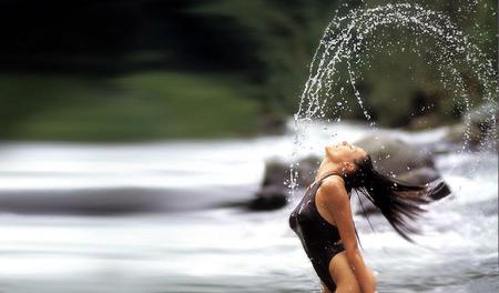 Bathing-Anna-Kournikova - women, woman, models, beach, lady, people, female, hair, nature