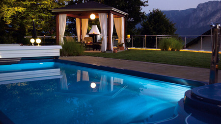 Relax.Take it easy. - relaxation, water, design, luxery, pool, hotel, night, architecture