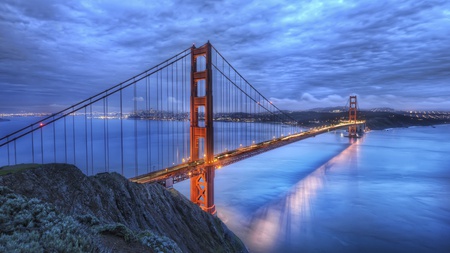 Golden Gate Bridge - gate, arhitecture, golden, bridge